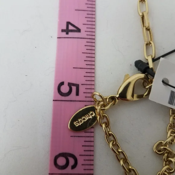 Chico's Hope Long Pendant NEW 20+ Inches with Extender Gold Tone